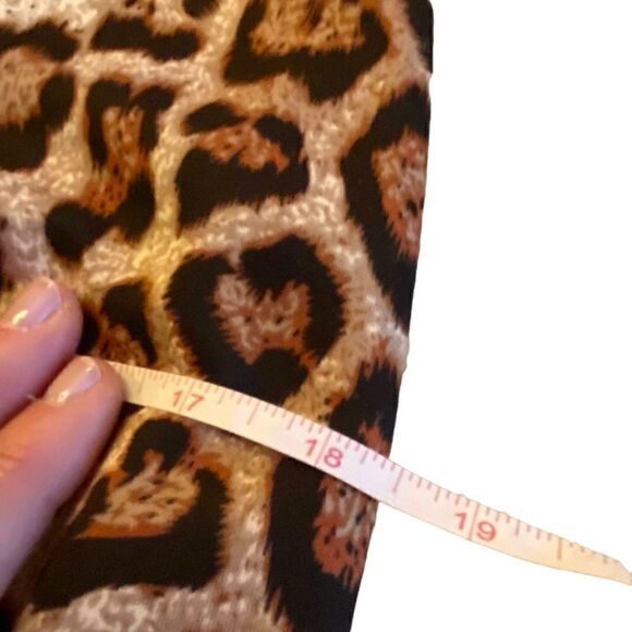 NWOT Faith and Joy Leopard Print Peplum Skirt - Picture 6 of 8